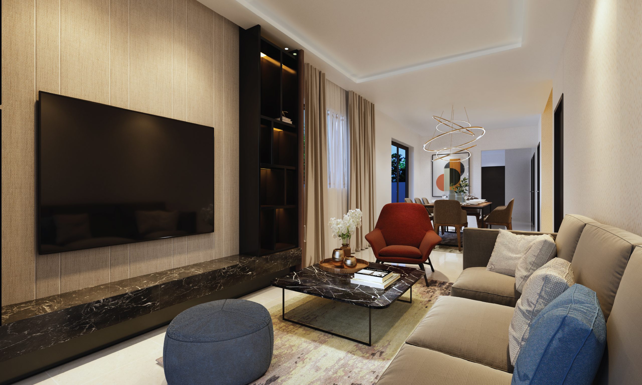 Home 1 storey terrace interior