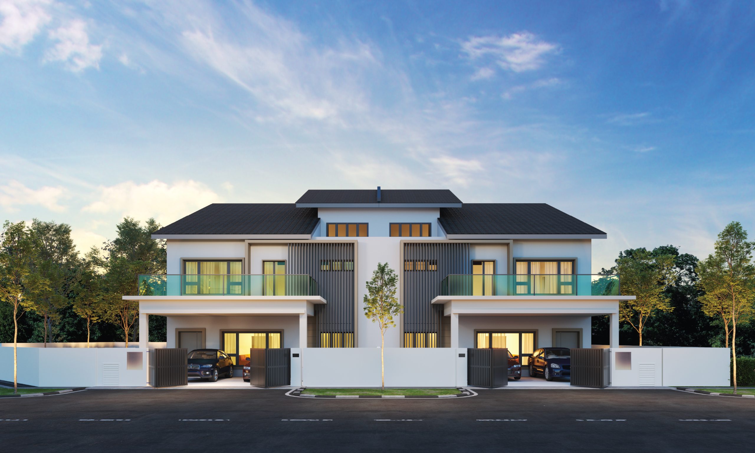 2 storey cluster exterior